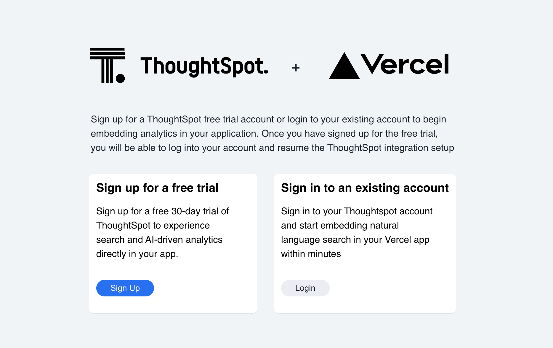 ThoughtSpot Login